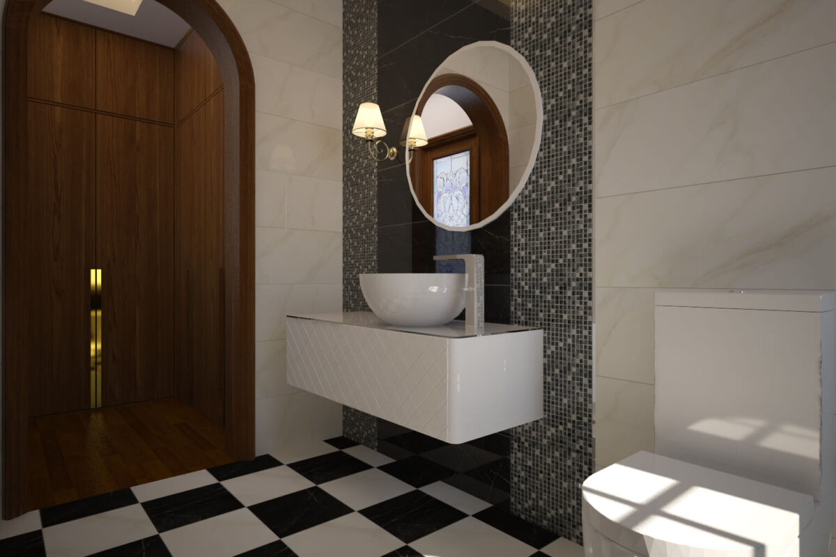 WC Con Trai Option 2 View 2 - Nội Thất Nhà Biệt Thự Quận 2 - Anh Trương Chị Hiền