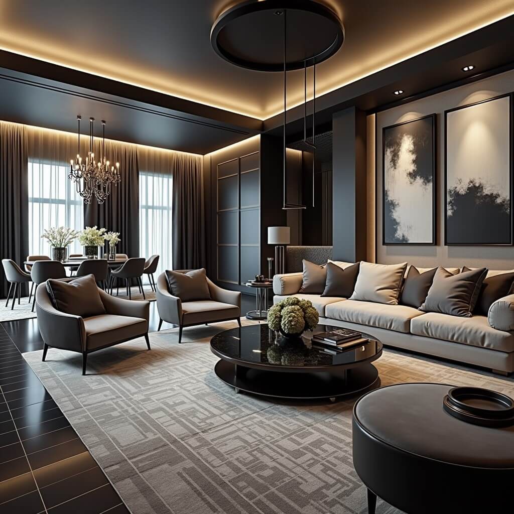 Phong cách thiết kế nội thất hiện đại – Modern Luxury