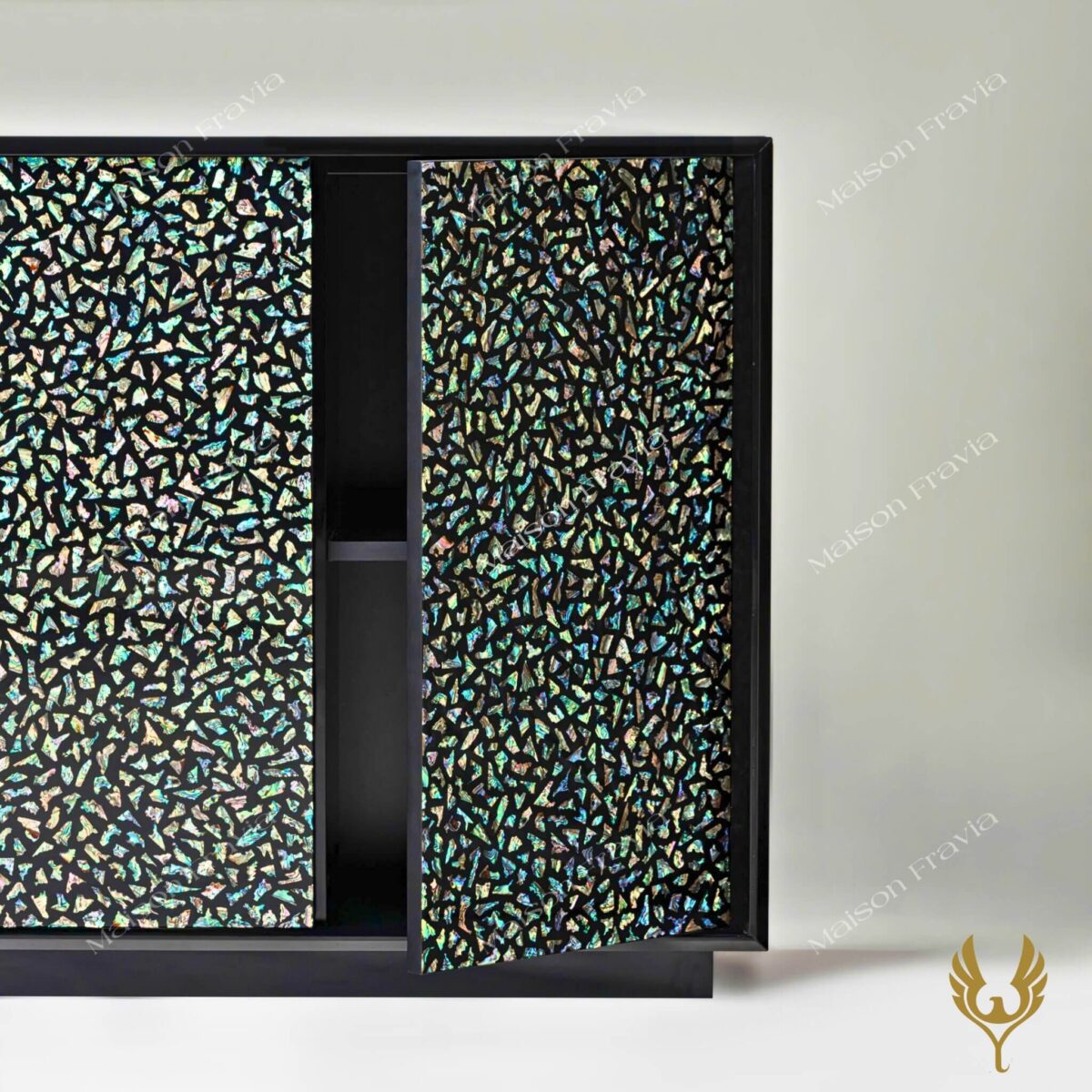 Kệ Tủ Sơn mài khảm Bào ngư Mosaic Lacquer - Fravia - Nội Thất Life