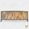 KE TU Veneer Wavy Wave Cabinet Fravia K02 Noi That Life 03 - Kệ tủ Veneer Wavy Wave Cabinet K02 – Fravia KW02