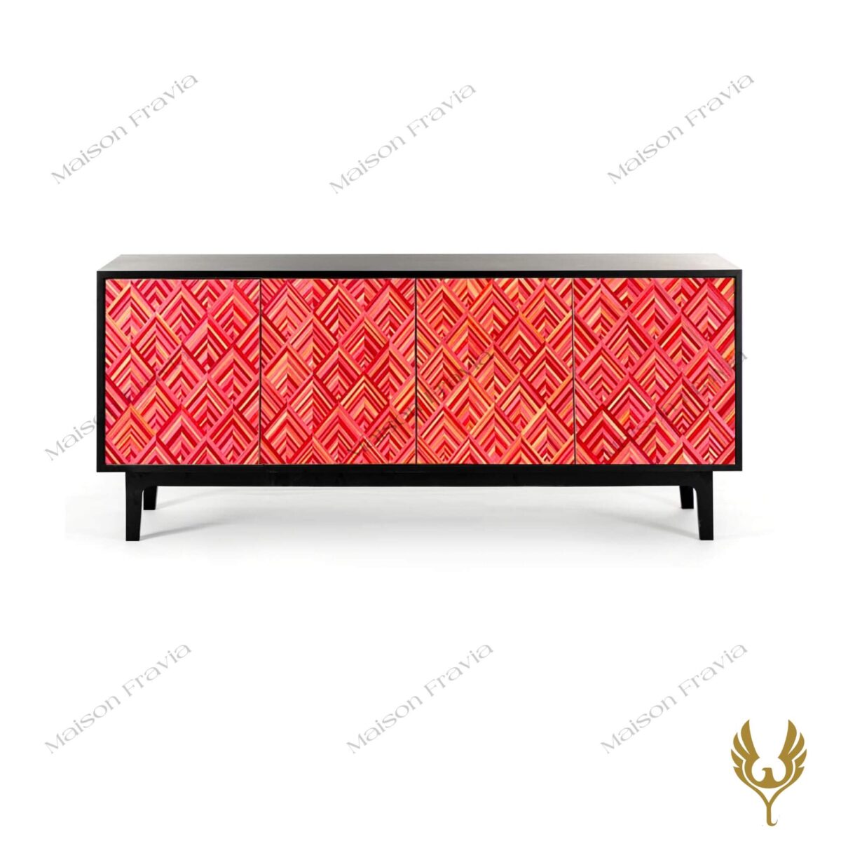 Kệ tủ cẩn rơm Pháp Console du Feu - Fravia - Nội Thất Life