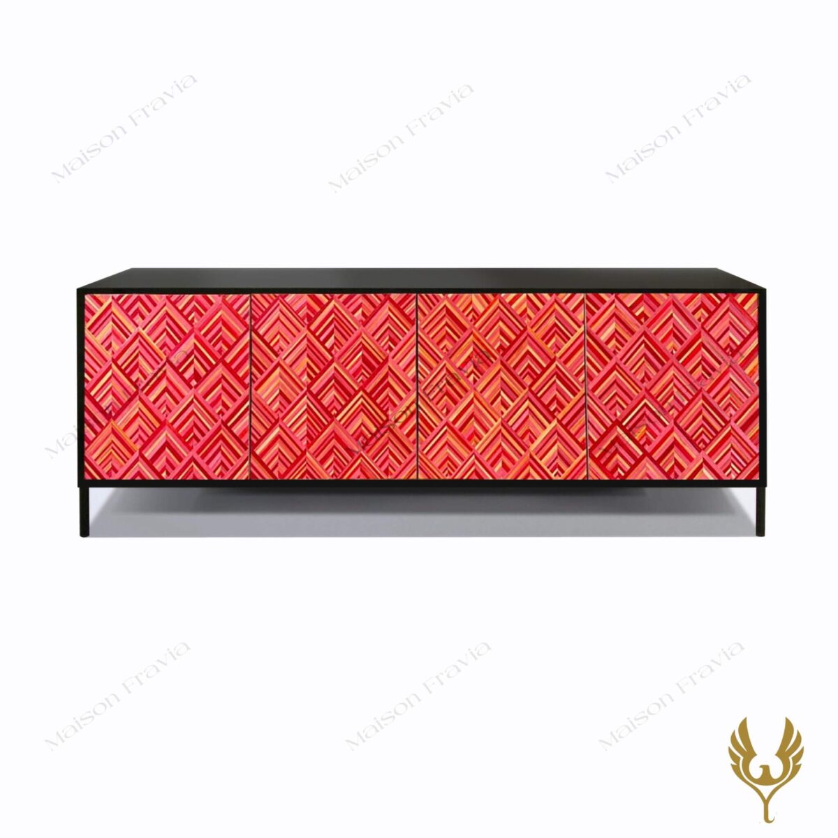 Kệ tủ cẩn rơm Pháp Console du Feu - Fravia - Nội Thất Life