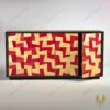 Kệ tủ cẩn rơm Pháp Pailles de Seigle Straw Marquetry 01 - Fravia - Nội thất Life