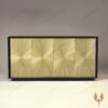 Kệ tủ cẩn rơm Pháp Pailles de Seigle Straw Marquetry - Fravia - Nội thất Life