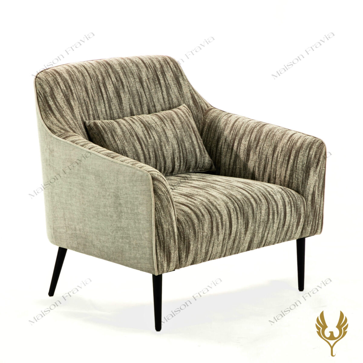 Ghế Amchair Ghi Xước - Fravia - Nội Thất Life