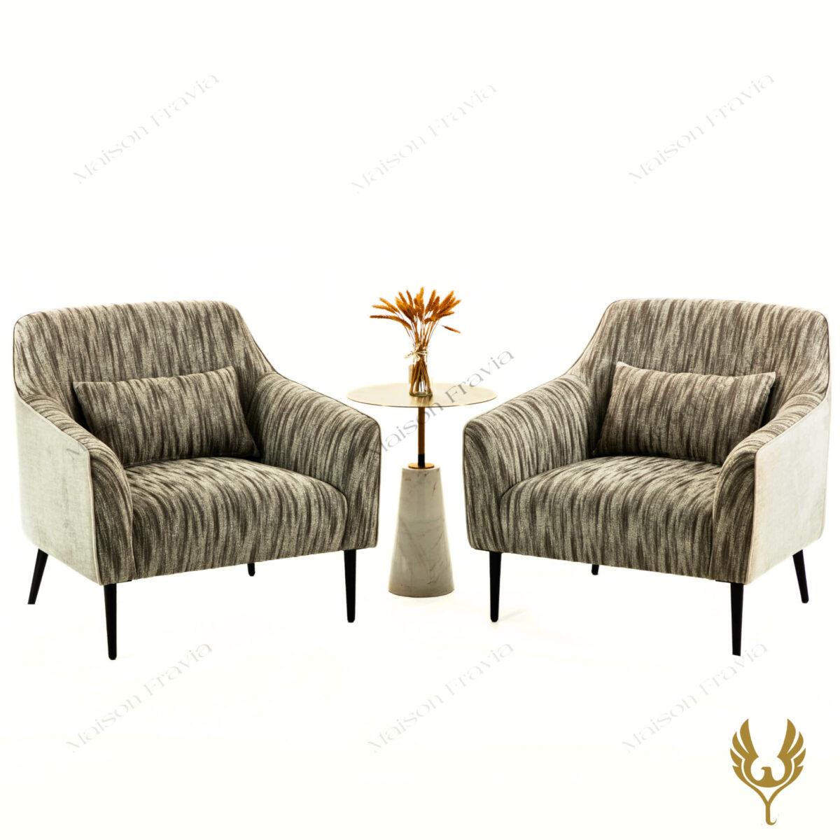 Ghế Amchair Ghi Xước - Fravia - Nội Thất Life